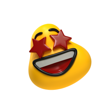 A happy emoji, happy because Designity is the fun alternative to Superside.